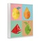 Stupell Industries Modern Pop Fruits Abstract Framed Giclee Wall Art Design by Carol Robinson